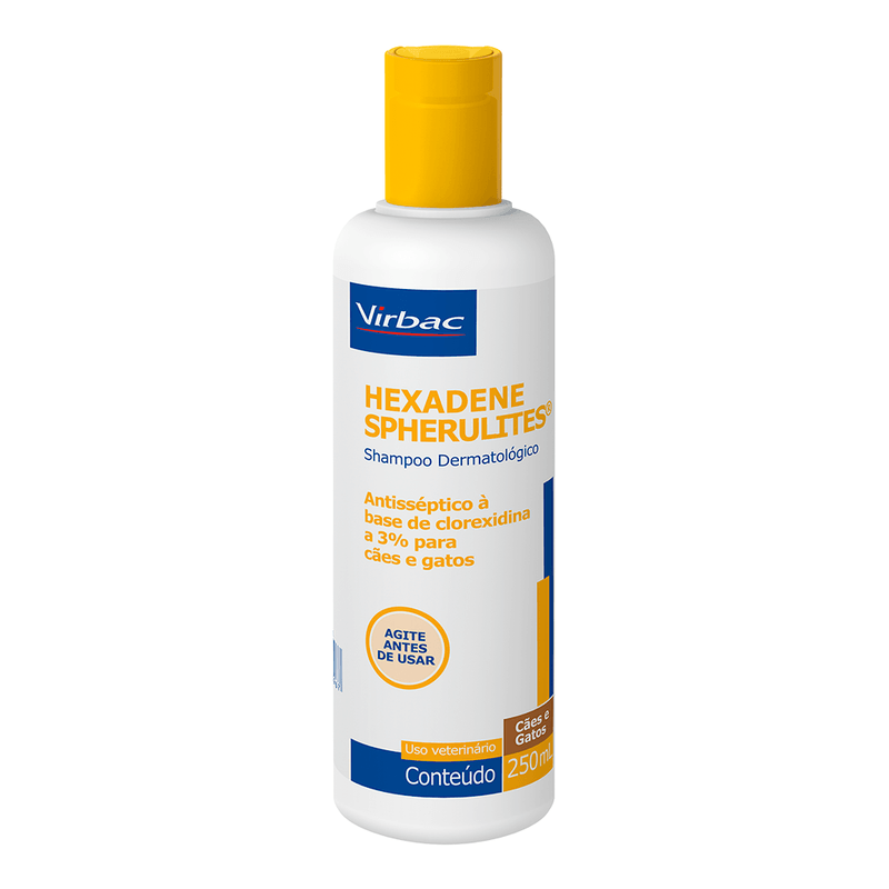 Shampoo Dermatológico Virbac Hexadene Spherulites Para Cães E Gatos