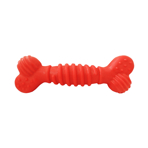 Brinquedo Osso Superbone Borracha Furacão Pet - Vermelho - Pequeno