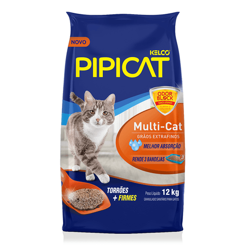 Granulado Sanitário Kelco Pipicat Multi-Cat para Gatos