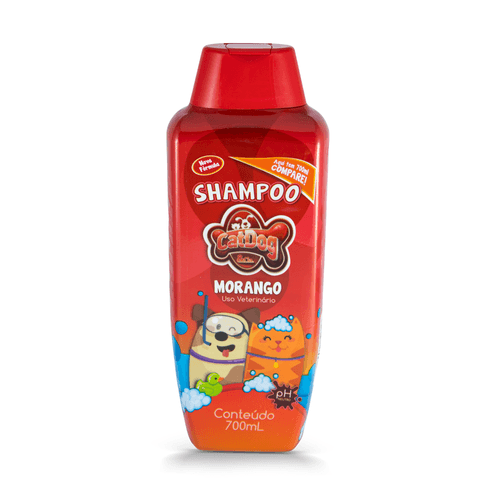 Shampoo Morango Catdog & Cia Para Cães E Gatos - 700 Ml