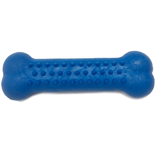 Brinquedo Pet Toys Latex Ossinho Massageador Com Cravinhos - Tamanho Pequeno