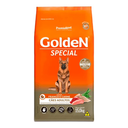 Ração Seca PremieR Pet GoldeN Special Frango e Carne para Cães Adultos