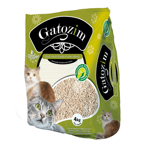 Areia Higiênica Granulada Tezopet Gatozim para Gatos
