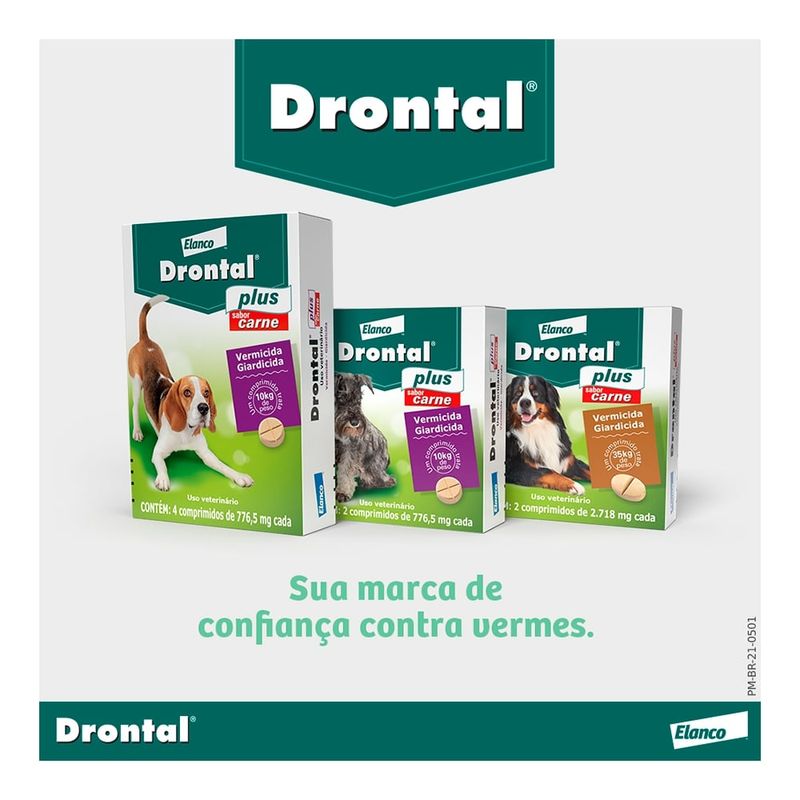 Vermífugo Elanco Drontal Plus Sabor Carne para Cães 10kg