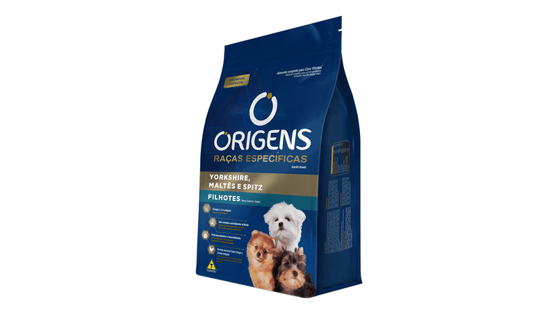 Ração Origens Yorkshire Maltês Spitz Cães Adultos 3kg